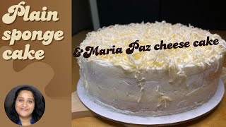 Plain Sponge Cake Maria Paz Cheese Cake Nouriva
