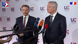 25.02.2022 - Christian Lindner & Bruno Le Maire (engl./dt.) - Krieg Russland/Ukraine
