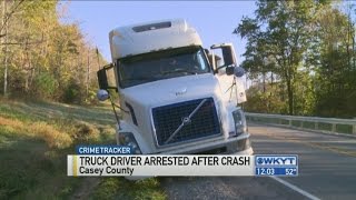 Semi truck driver arrested for DUI and leading police on a chase in Casey County