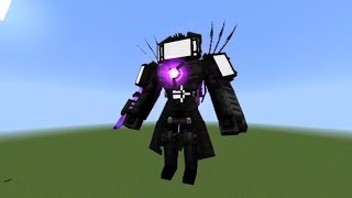 TITAN Tv Man Mod how to download Skibidi toilet Add-on in Minecraft #skibiditoilet  screenshot 5