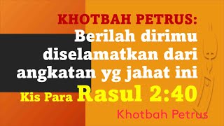 Berilah Dirimu Diselamatkan Dari Angkatan Yg Jahat Ini   140624