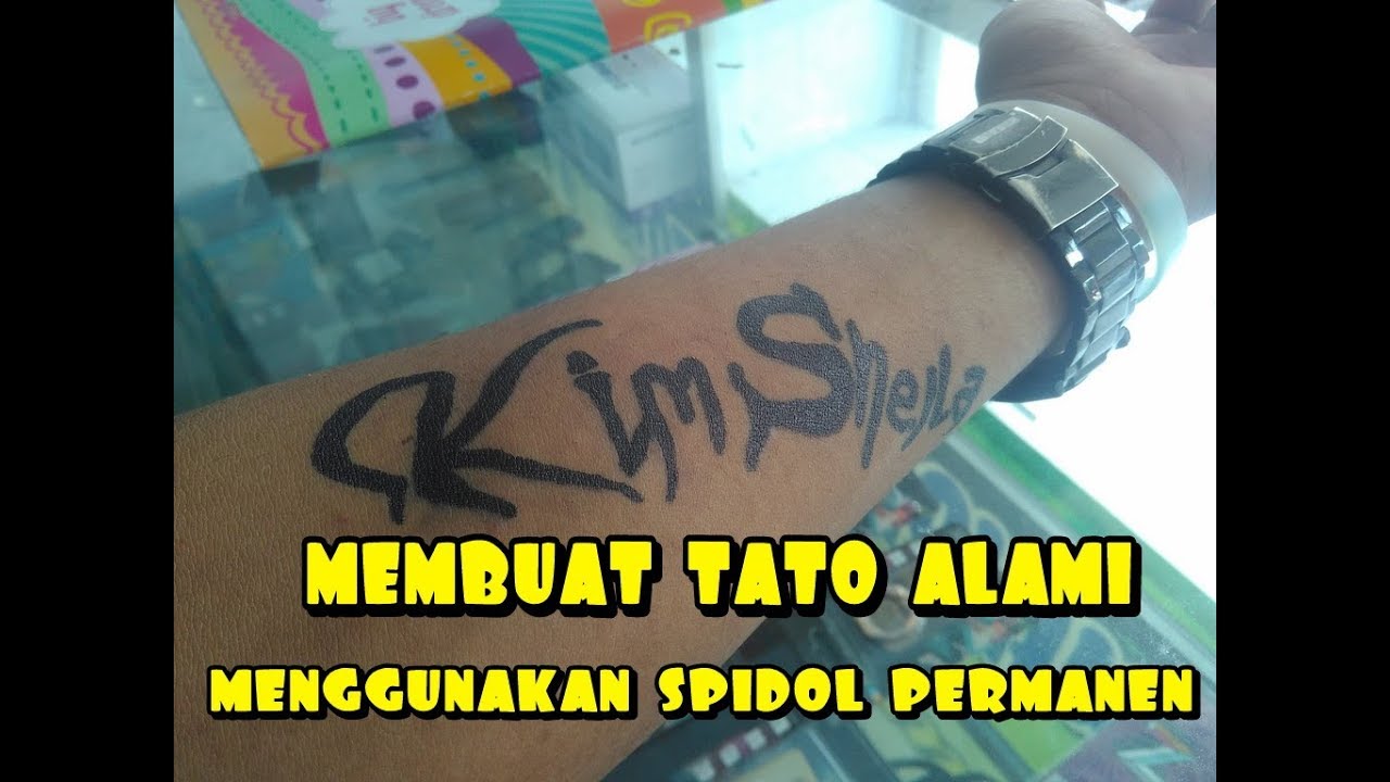 Video Membuat Tato Alami Dari Spedol Permanen Youtube