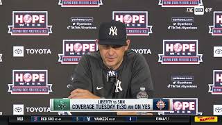 Aaron Boone on missed strike calls against Yankees, Montgomery's performance