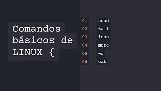 Comandos básicos de LINUX (Bash). Parte 2/3; head, tail, less, more, wc, cat
