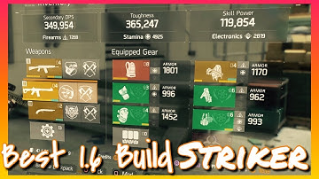 The Division | STRIKER Best 1.6 PVP Build + Gameplay