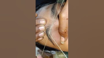 Eyebrow threading tutorial / eyebrows threading tutorial #shorts #eyebrows #threading