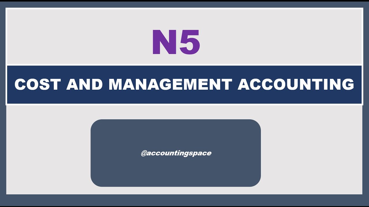 COST AND MANAGEMENT ACCOUNTING N5 OVERHEAD APPLICATION RATES JUNE 2025 ...