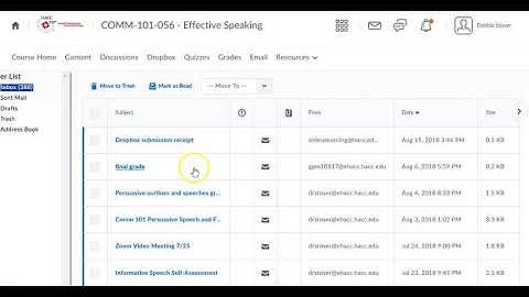 Check and Send an e mail in D2L