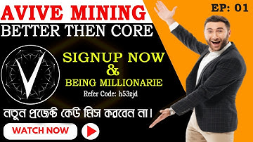 Avive Mining | Miss $CORE Take Avive | Avive Refer Code: h53zjd