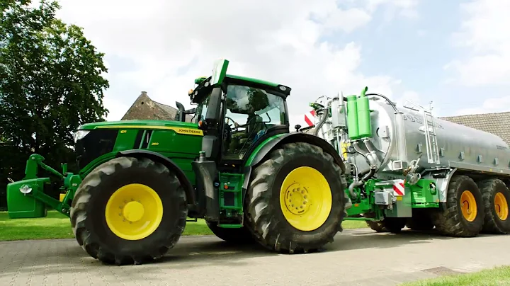 Inside the cab of the new John Deere 6r series tractors