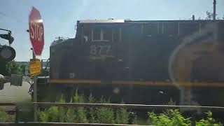 Chasing CSX 877 leads I157 Short Intermodal Train with CSX 1982 SB & 2nd gen K5HLL at Newburgh NY