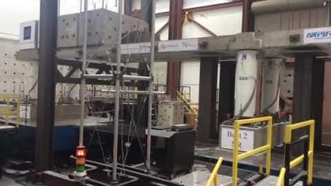 Shake Table Test Deconstructible 2-Span Innovative Original Bridge – Partial View