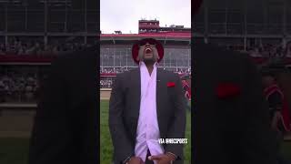 Ray Lewis doing the Riders Up call like only he can! #preakness #ravensflock #raylewis