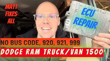 Solving the NO BUS Error on Your Dodge Ram - Easy DIY Fix  920, 921, 999
