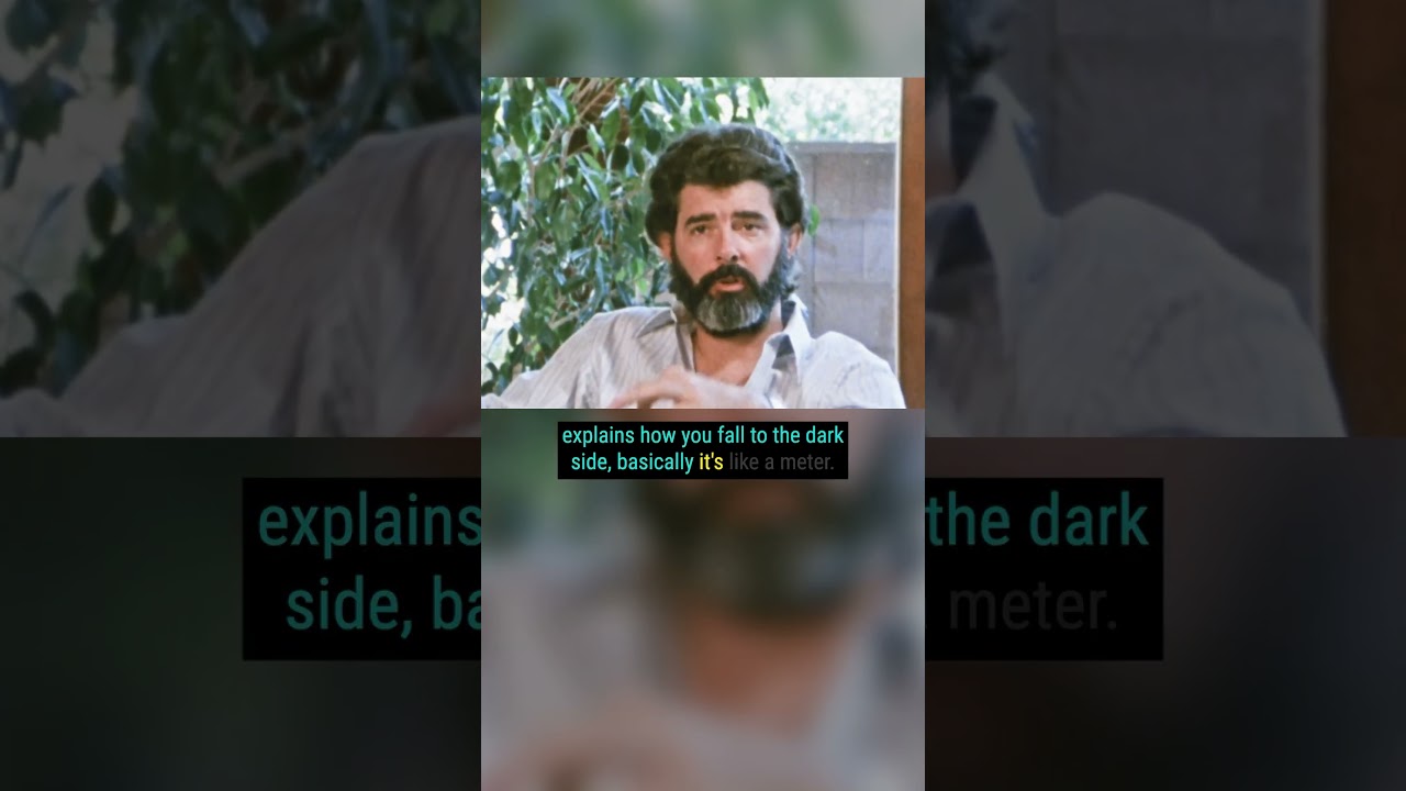 How the Dark Side Works (According to George Lucas) #starwars #georgelucas #darthvader