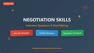 Negotiation Skills Interview Questions: Win-Win Strategies & Conflict Resolution Tips