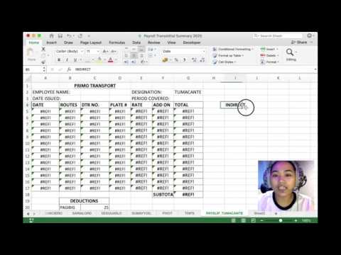 An Easy Way Create a Payslip Generator in MS Excel - YouTube