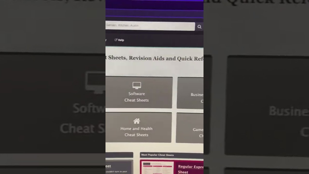 Business cheat sheets