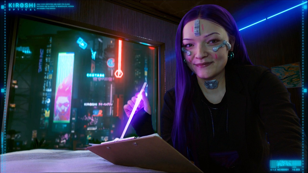 Cyberpunk ASMR 🌐 Relaxation Program for lonely Souls in Night City 🫂