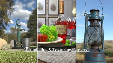 3D Modelling and Texturing Showreel 2023 | Ravi Bonipalli