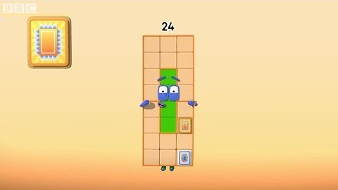 Numberblocks but only when 24 is on screen