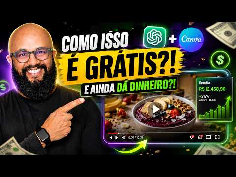 ChatGPT + Canva, RIDÍCULO: VÍDEO com IA de GRAÇA pra GANHAR DINHEIRO