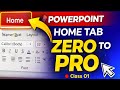 MS PowerPoint Home Tab Full Course | All Tools Explained Step by Step | PowerPoint Home Tab beginner