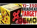 Yellow jacket yj350 broadhead foam archery target by morrell