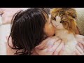 【癒し】もふ猫と娘の大好きでかわいい一日に密着