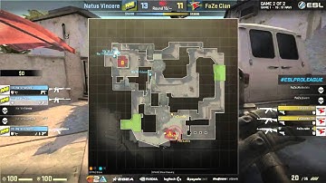 NAVI interesting retake to the wrong bombsite - Natus Vincere vs. FaZe CS:GO ESL Pro League