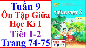 Tiếng Việt Lớp 3 Tuần 9 | Ôn Tập Giữa Học Kì 1 | Trang 74 - 75 | Kết Nối Tri Thức | Tiết 1 - 2