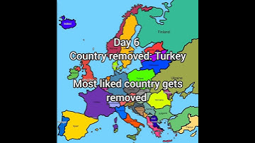 Europe Map but the Country with the most comments gets removed Day 6