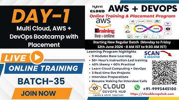 Day-1 of 55 : Multi-Cloud, AWS + DevOps Bootcamp of 55 Day