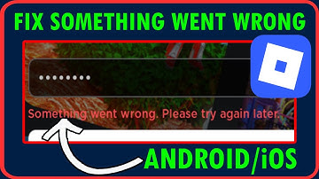 Fix Roblox Something Went Wrong Please Try Again Later Error While Login On Mobile | #robloxmobile