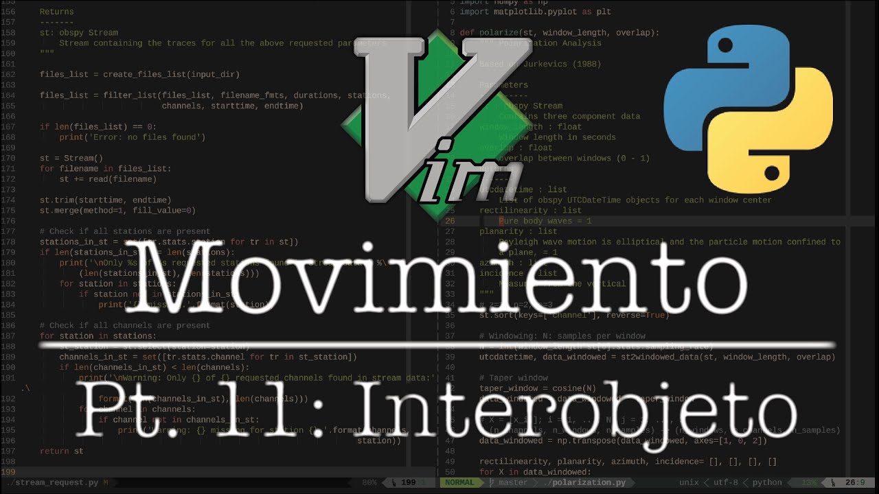 Vim | Movimiento Pt.11: Métodos de Python - YouTube