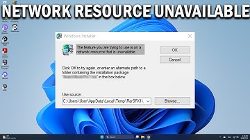 How To Fix The Feature You Are Trying to Use in on a Network Resource That is Unavailable - Easy Fix