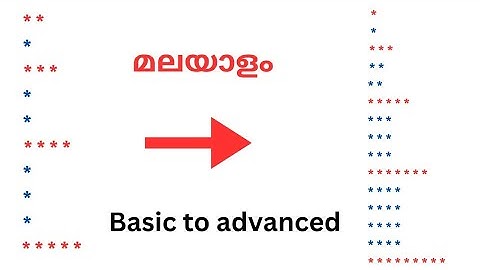 Part 12 | Pattern Printing in C Language | Malayalam | E F Pattern