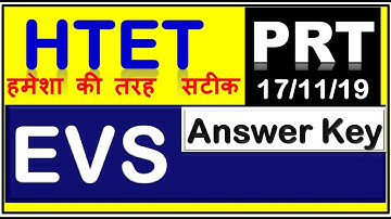 PRT EVS ANSWER KEY I HTET ANSWER KEY PRT EVS