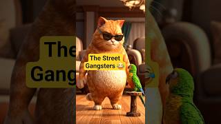 ​"When two street gangsters collide! 😂#FunnyAnimation #3DAnimation #CartoonStories #ParrotVsCat