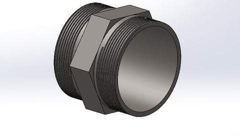 Solidworks Tutorial | How to make a Hexagon Nipples with Solidworks.
