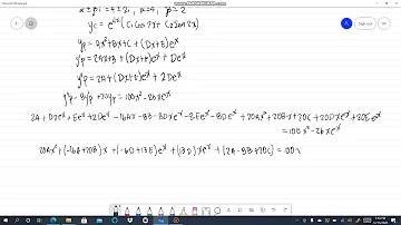 6. y''-8y+20y=100x^2-26xe^x. Parte 2/2. Coeficientes indeterminados. Alexander Estrada