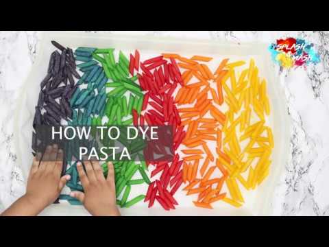 खाद्य रंग के साथ पास्ता कैसे डाई करें | स्पलैश और माशू