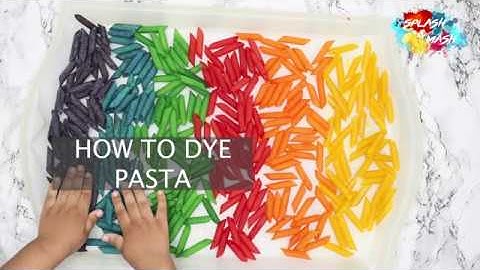 HOW TO DYE PASTA WITH FOOD COLOURING | Splash and Mash