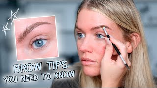 BROW TIPS YOU NEED TO KNOW | Samantha Ravndahl