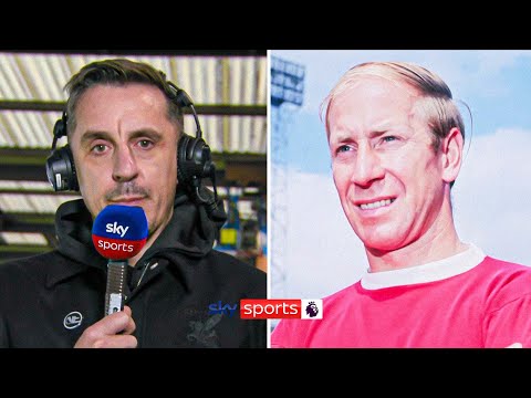 Gary Neville's moving tribute to Sir Bobby Charlton ❤️