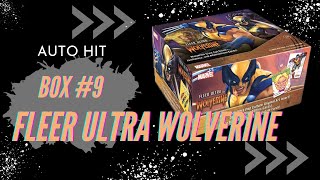 Sweet Auto Hit Fleer Ultra Wolverine Box 9
