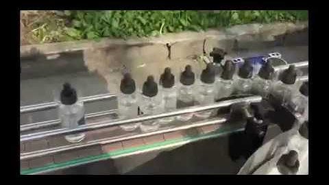 e liquid filling capping labeling and shrink sleeve labeling machine