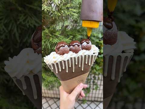 When Japan takes crepes to another level…🍫 #japanesefood #dessert #大好物は高カロリー