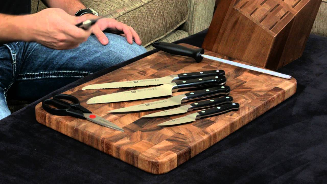 Zwilling Pro 9 Piece Knife Set — Review and Information. YouTube