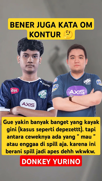 INI DIA TANGGAPAN DONKEY YURINO TENTANG EVOZ DEPEZETTT#depezett #evos #donkey #mlbb #mlbbcreatorcamp